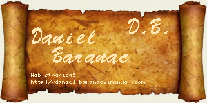 Daniel Baranac vizit kartica